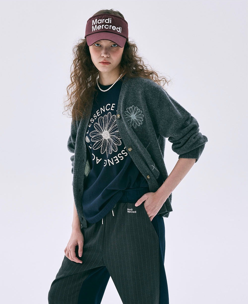 Mardi flower圓形印花短袖 tee