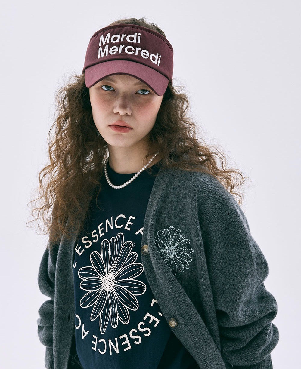 Mardi flower圓形印花短袖 tee