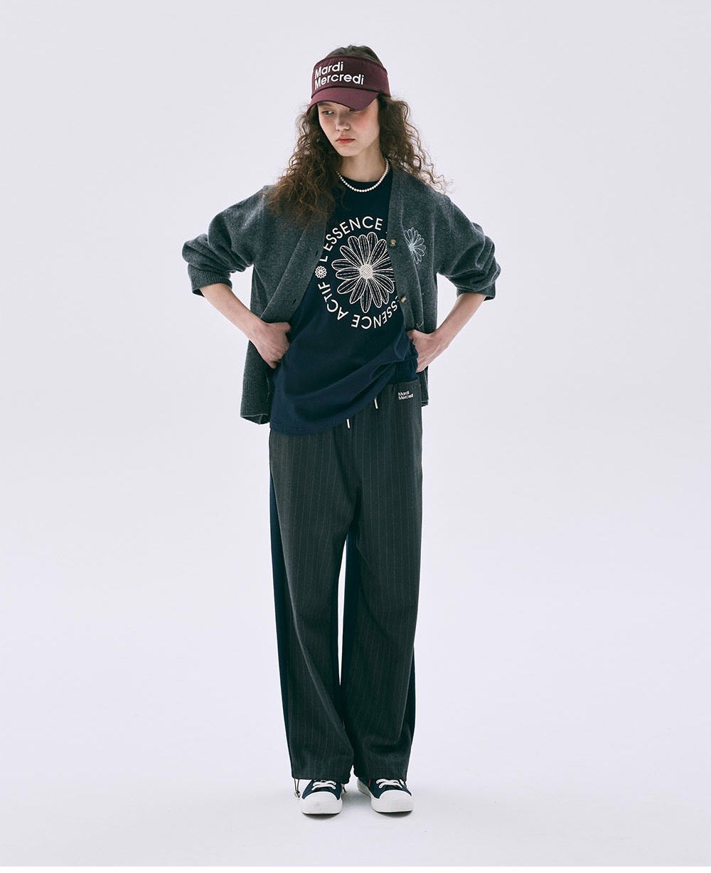 Mardi flower圓形印花短袖 tee