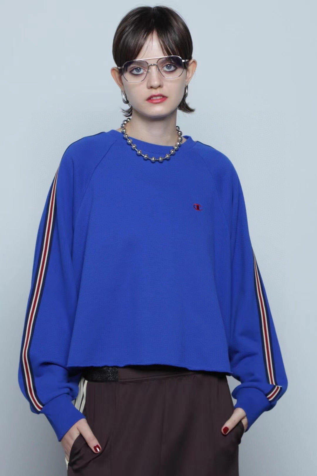 Champion x rose bud撞色衛衣