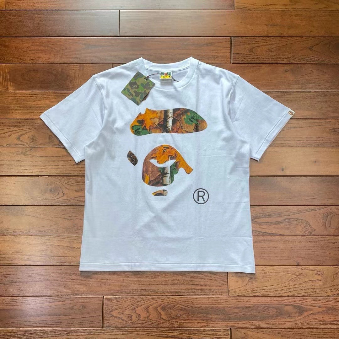 A bathing ape 猿人迷彩tee