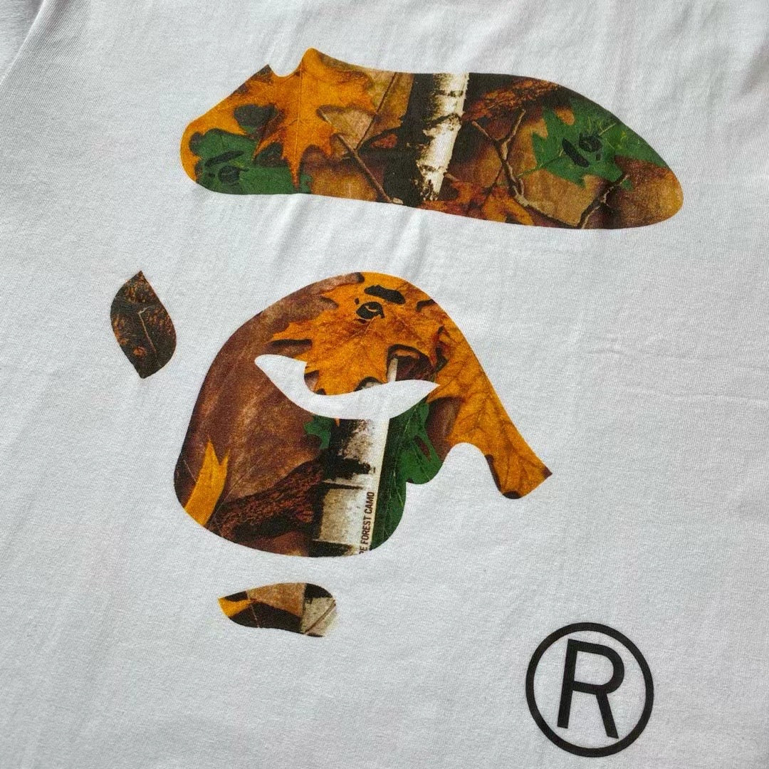 A bathing ape 猿人迷彩tee