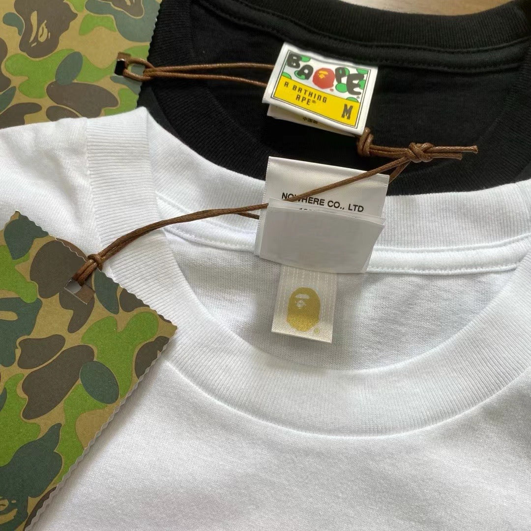 A bathing ape 猿人迷彩tee