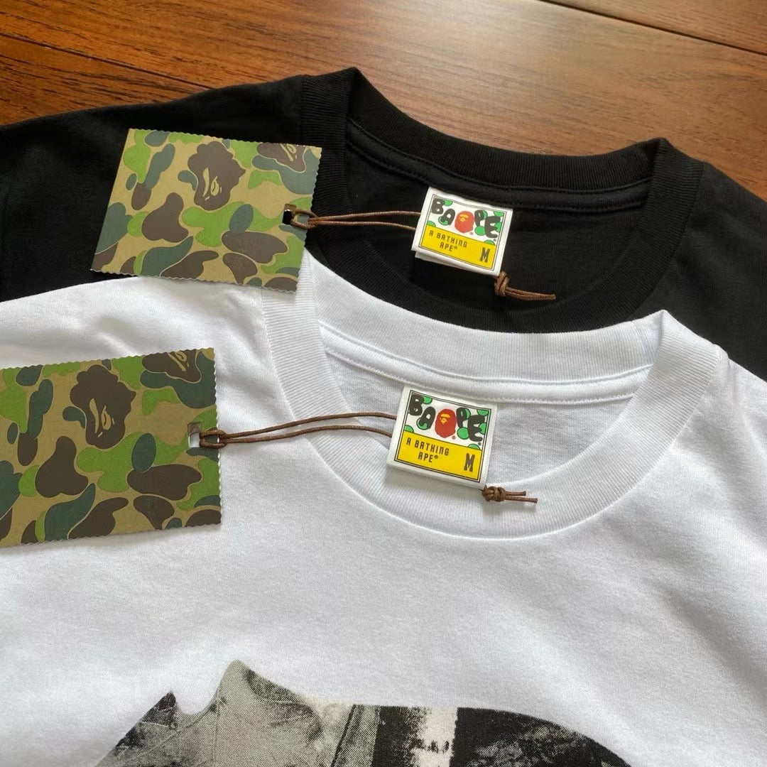 A bathing ape 猿人迷彩tee