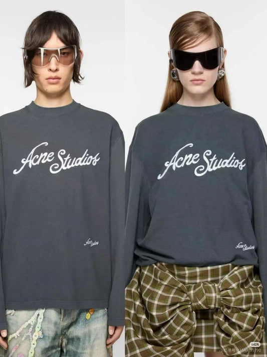 Acne studios 刺繡logo tee