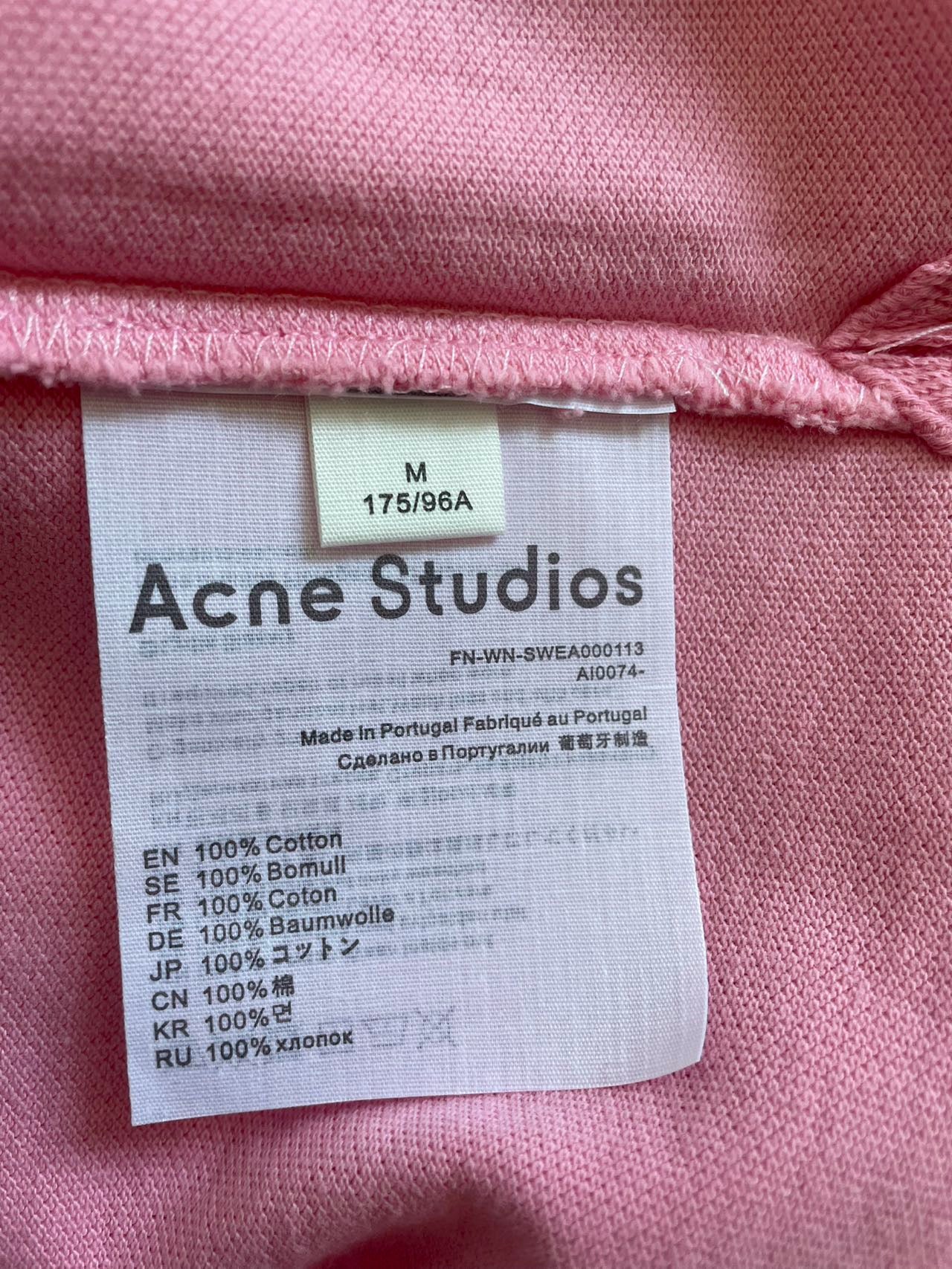 Acne studios 刺繡logo tee