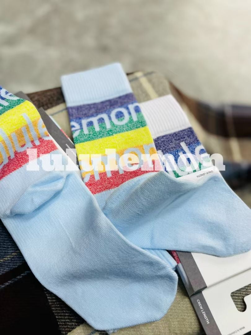 Lululemon 彩虹襪