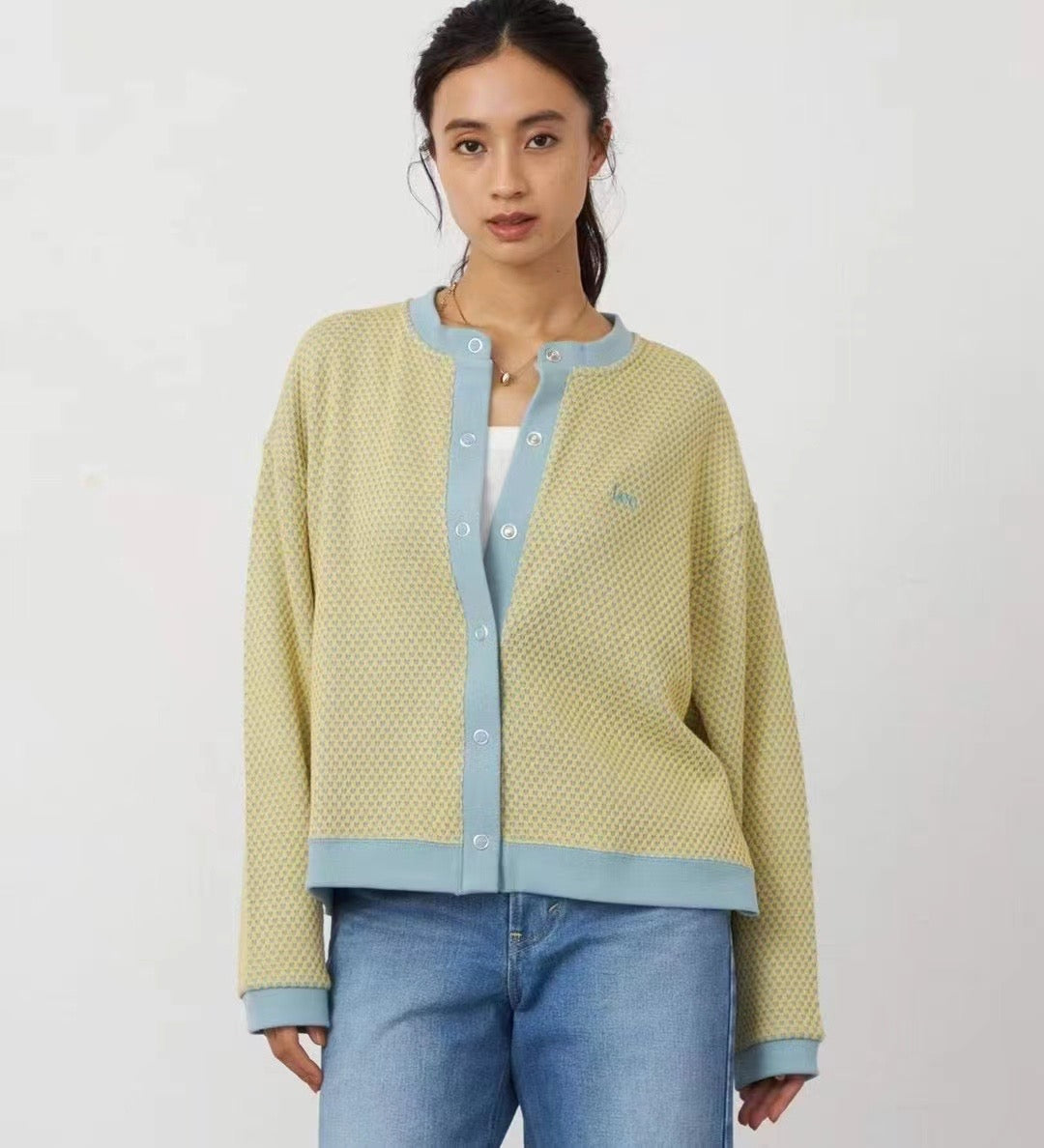 Lee 提花cardigan