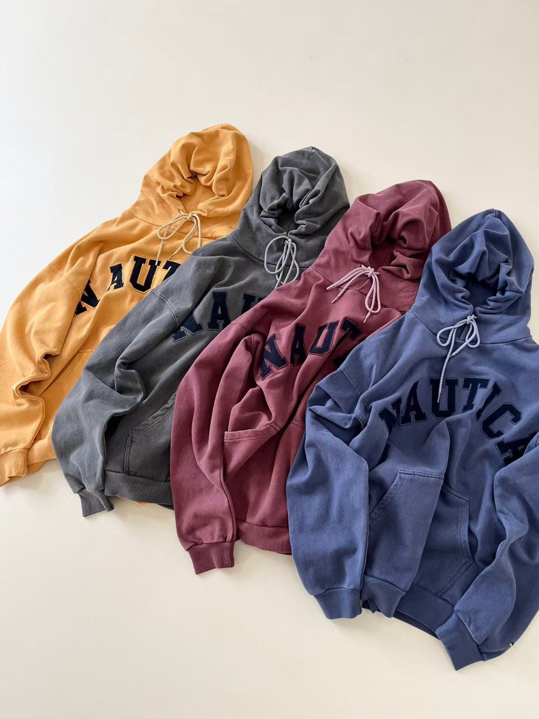 Nautica 洗水hoodies