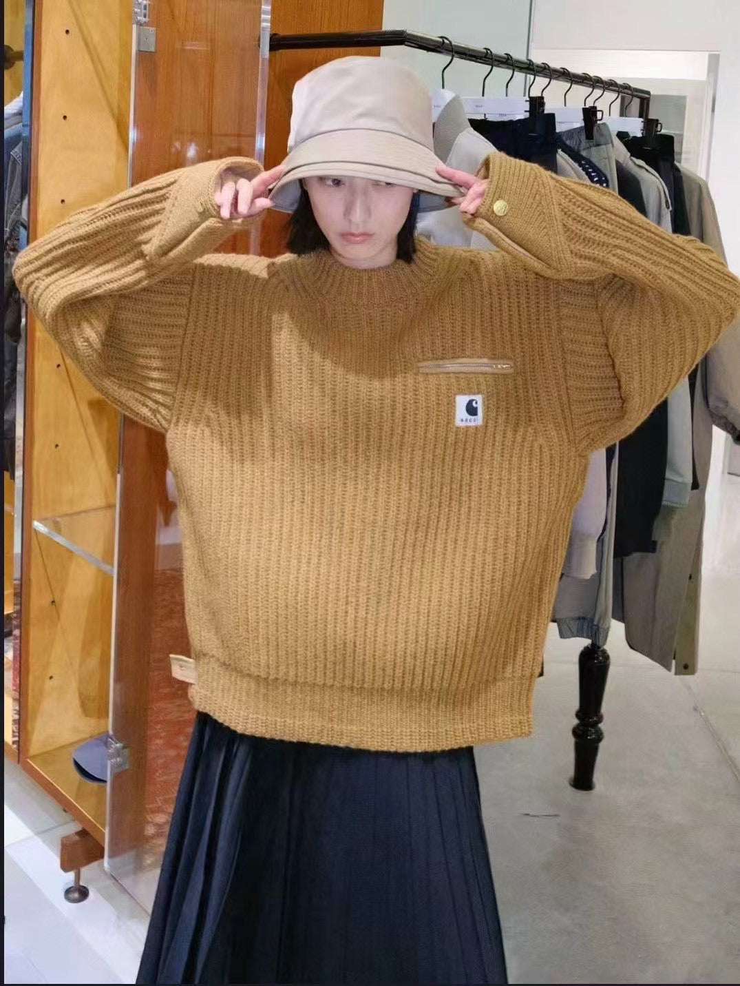 Sacai x carhartt sweater