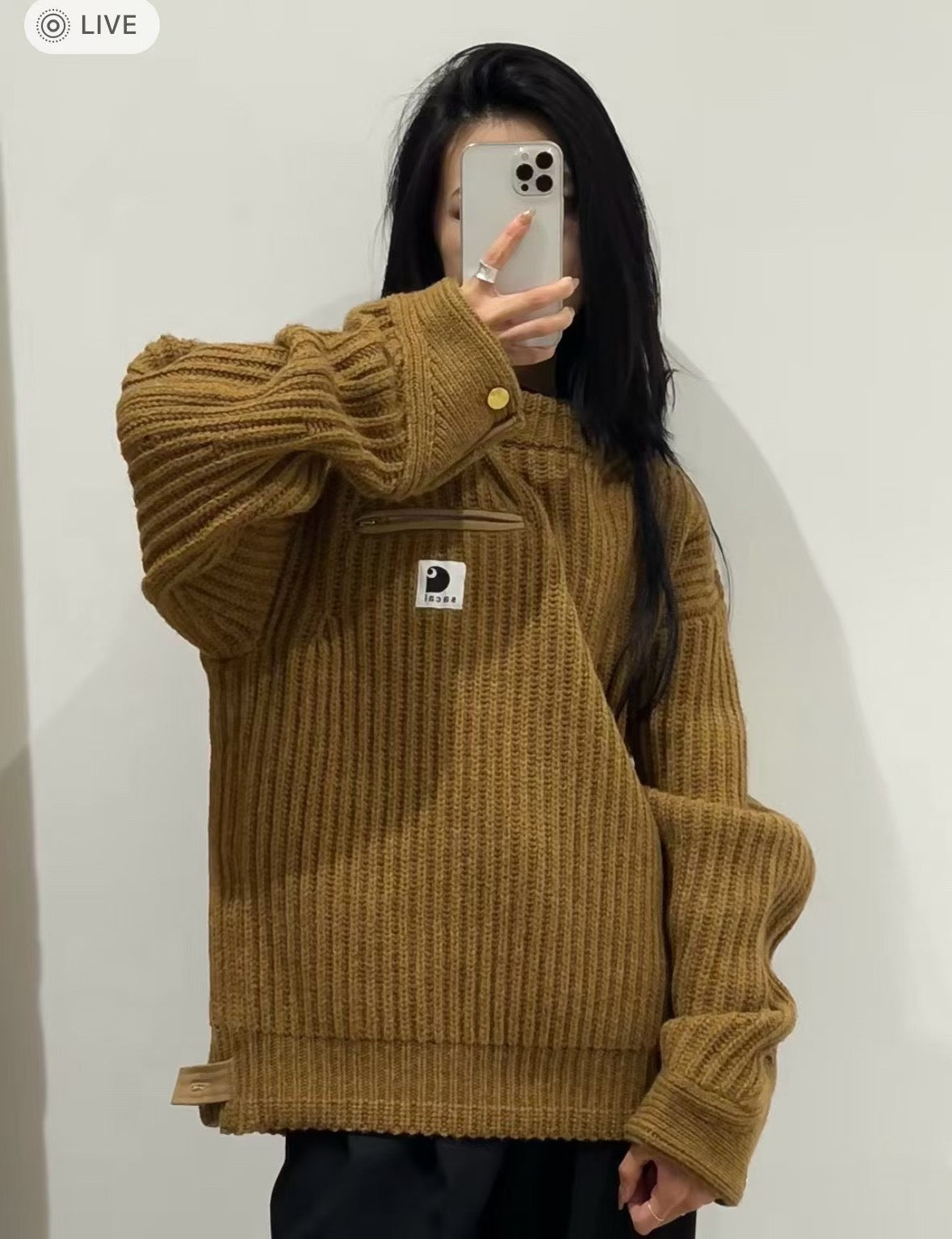 Sacai x carhartt sweater