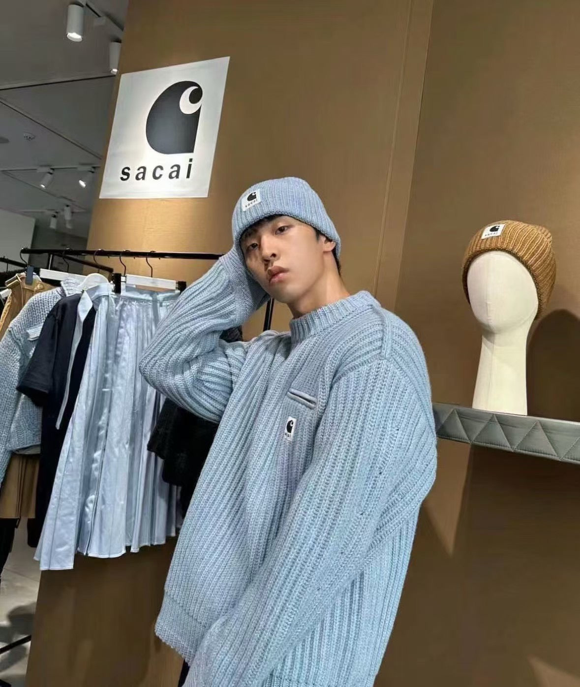 Sacai x carhartt sweater