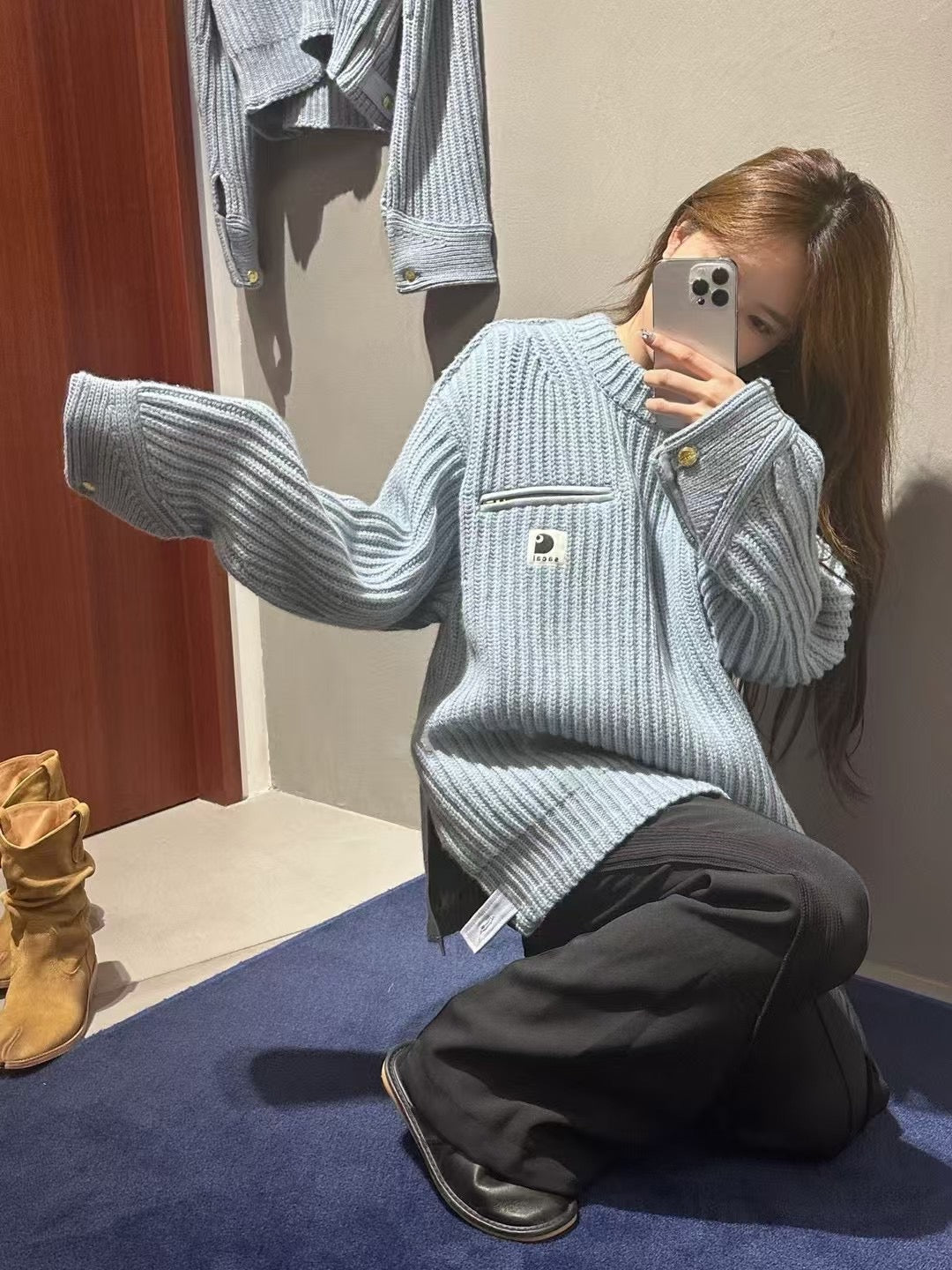 Sacai x carhartt sweater