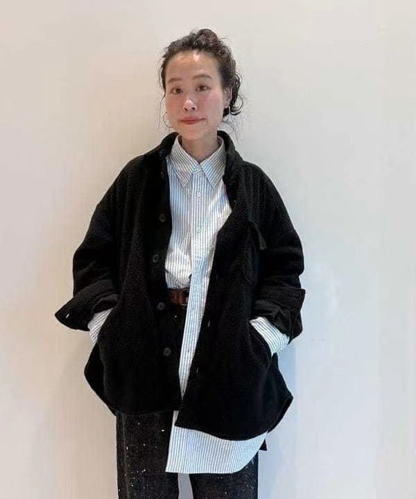 Beams boy搖粒絨羊外套