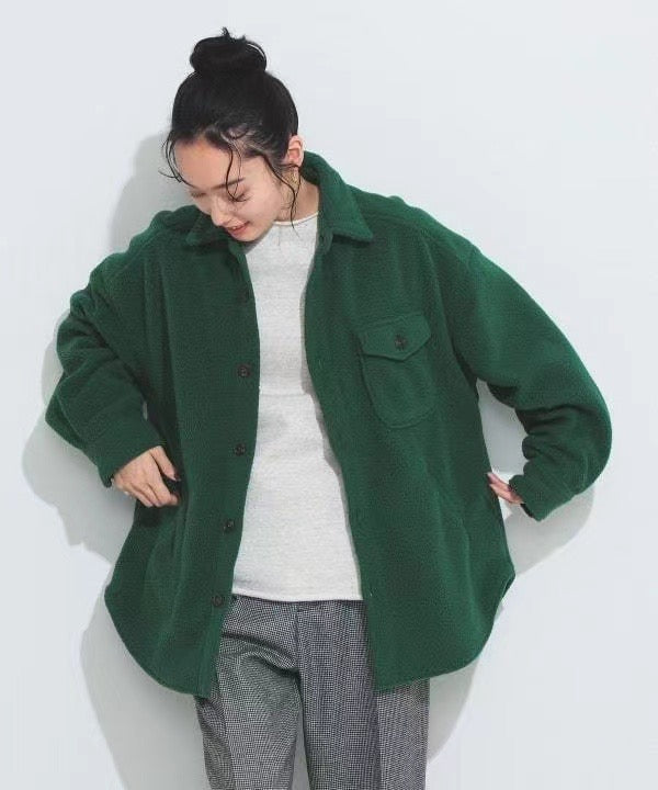 Beams boy搖粒絨羊外套
