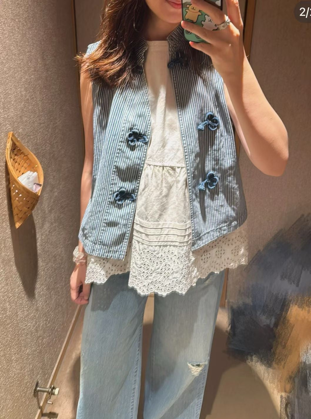 45R 牛仔背心