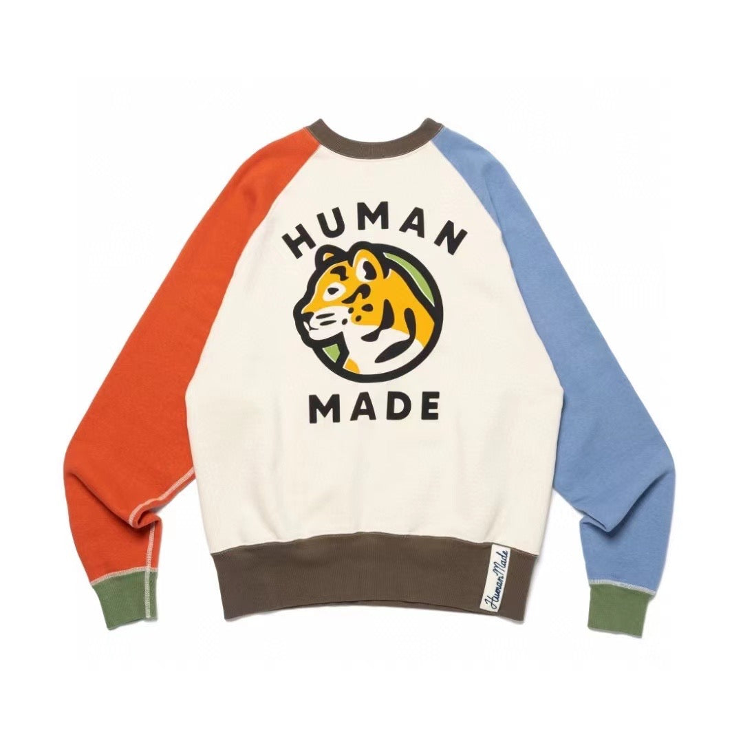 Human made老虎接拼衛衣