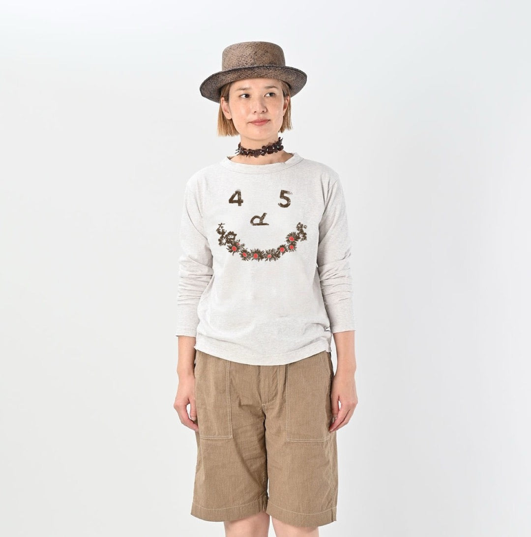 45R flower smile tee