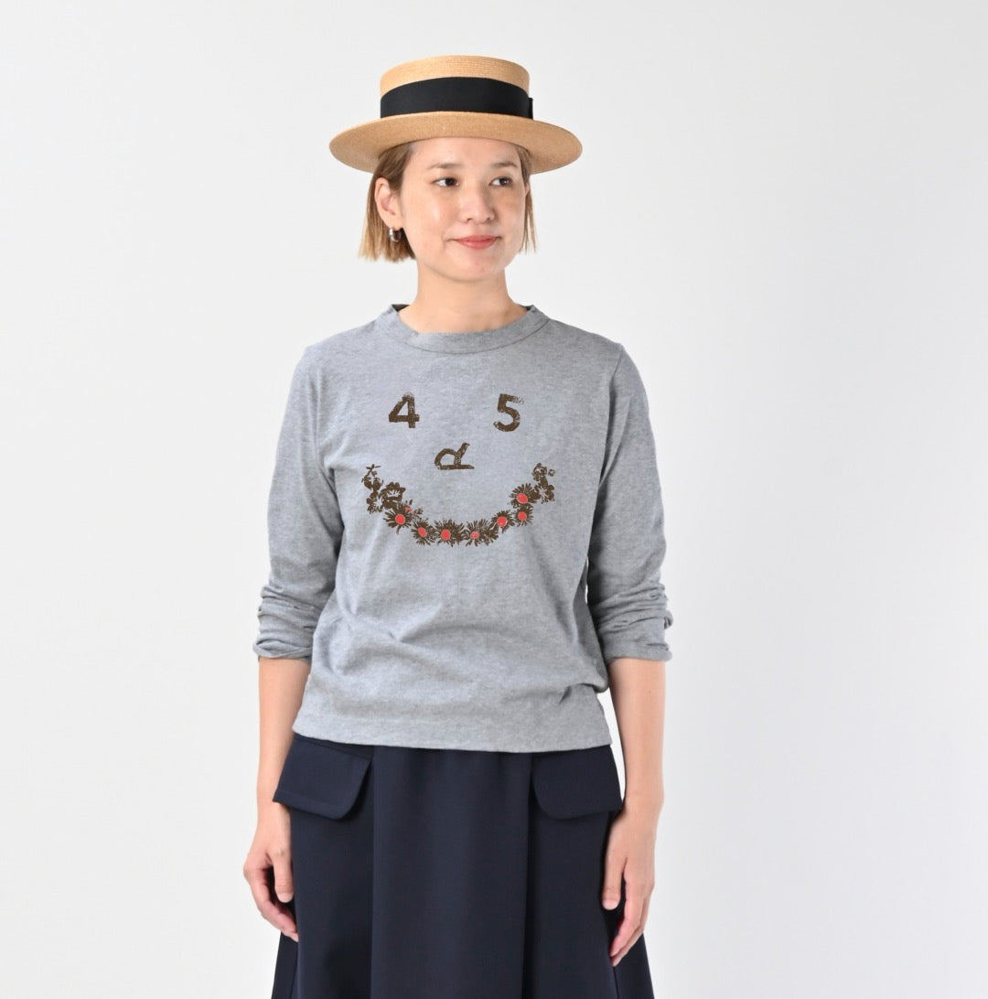45R flower smile tee