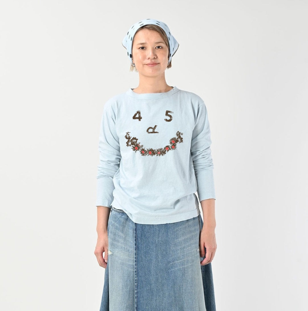 45R flower smile tee