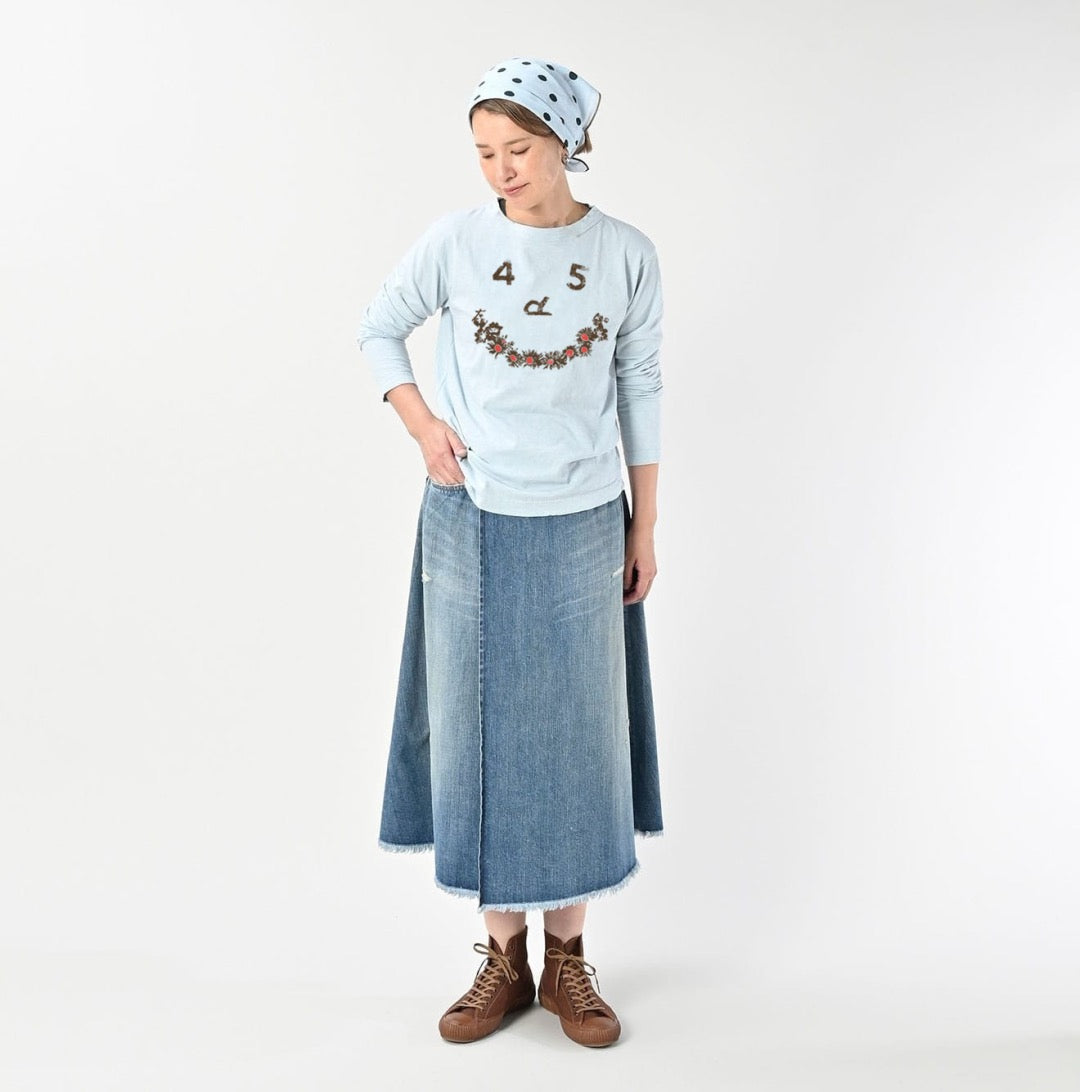 45R flower smile tee
