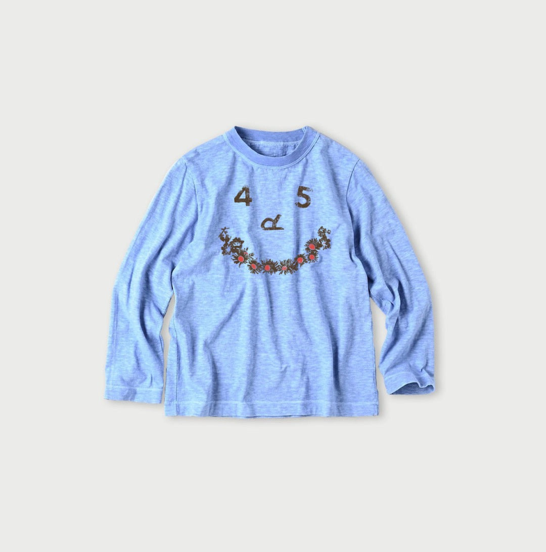 45R flower smile tee