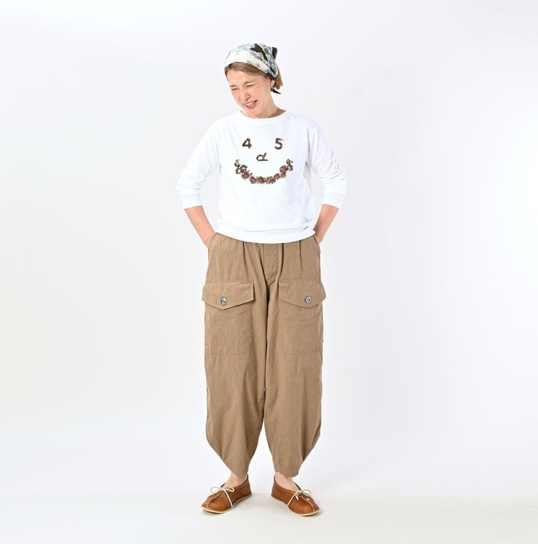 45R flower smile tee
