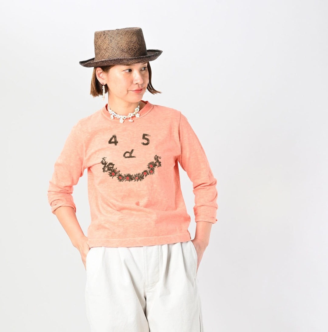 45R flower smile tee