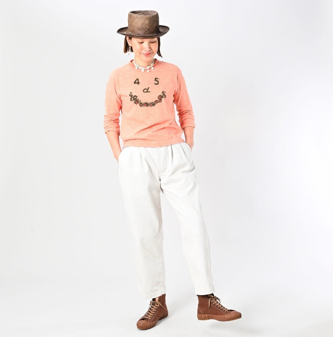 45R flower smile tee