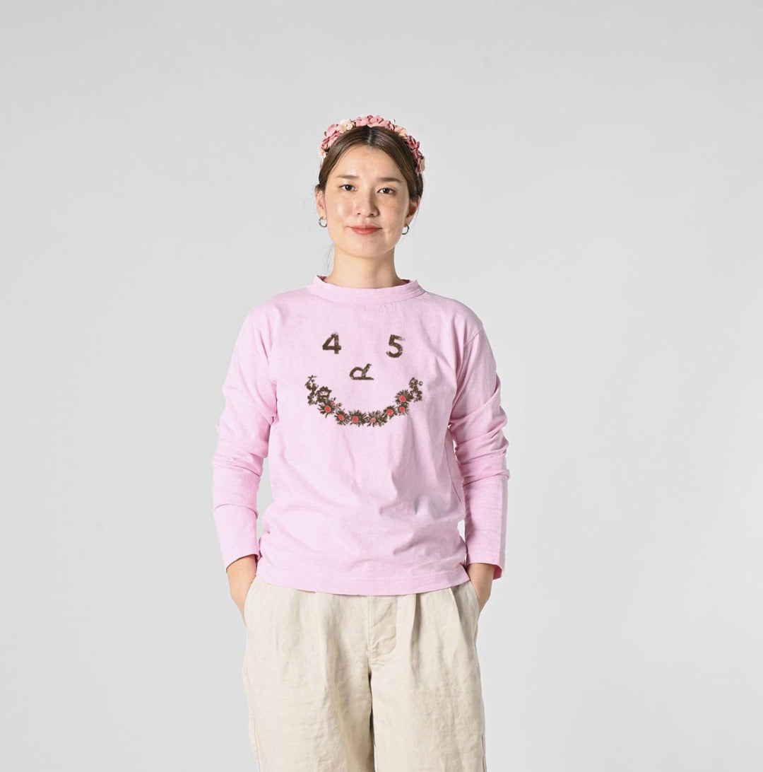 45R flower smile tee
