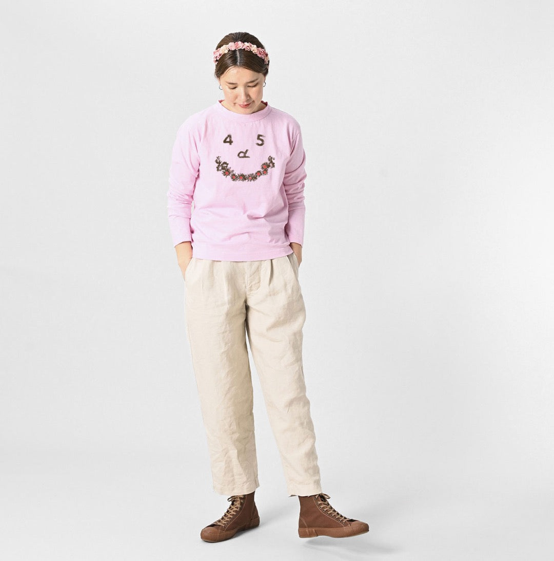45R flower smile tee