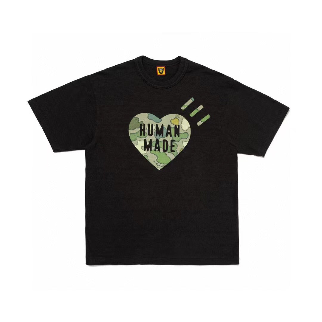 Human made 迷彩心心tee