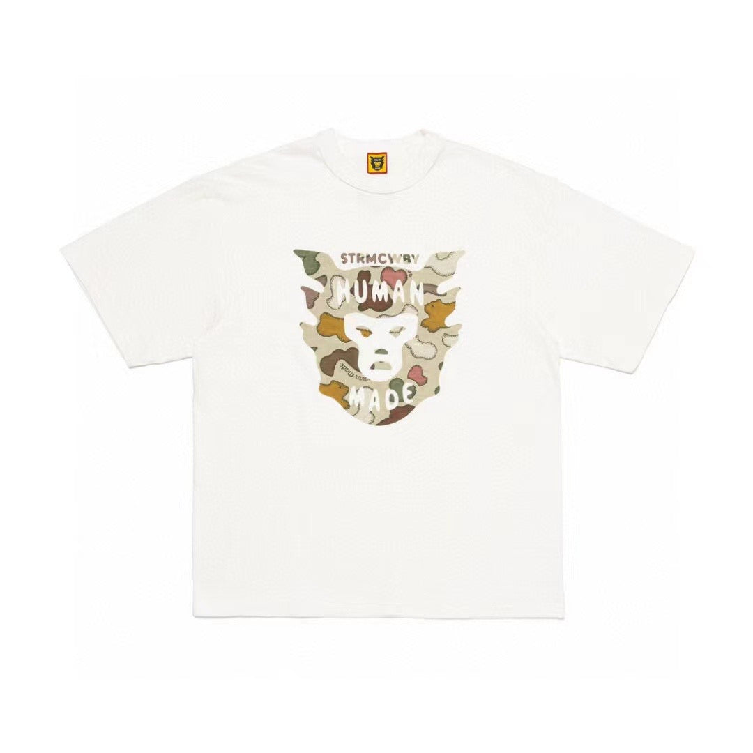 Human made 迷彩mask tee