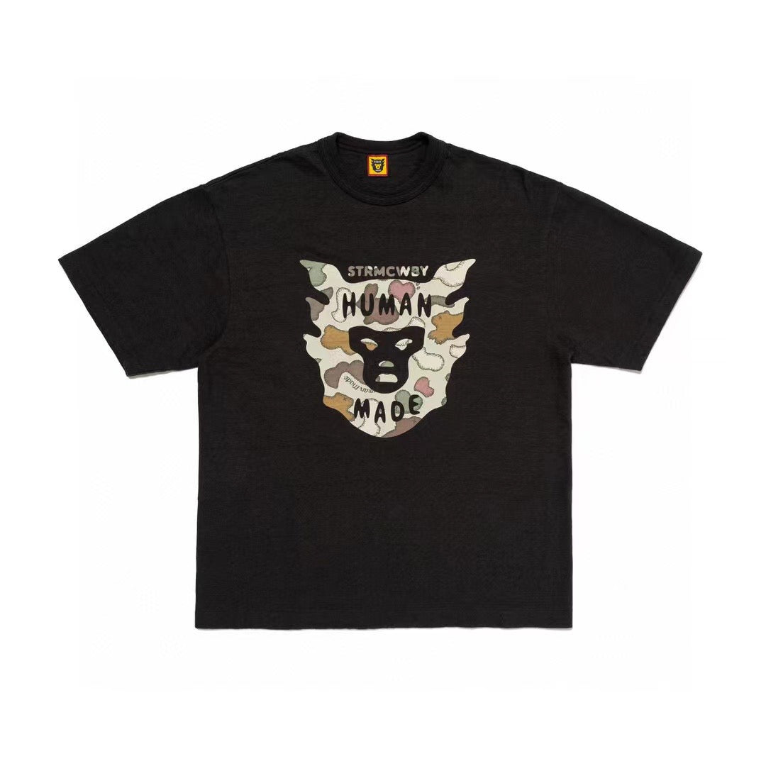 Human made 迷彩mask tee