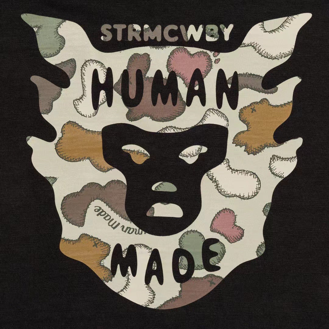 Human made 迷彩mask tee