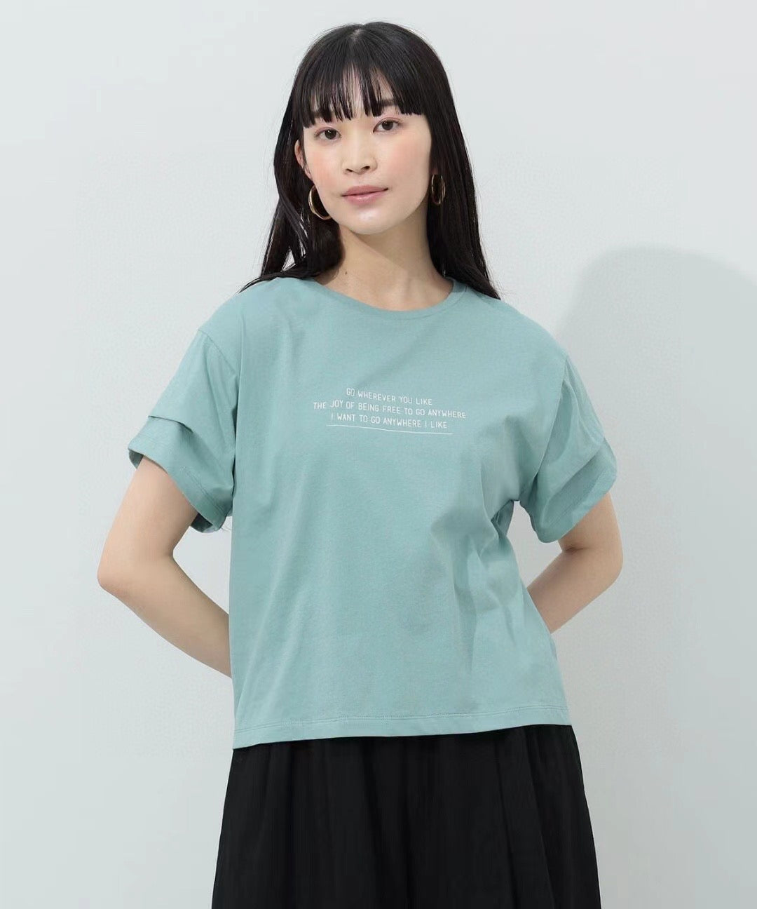 Beams logo 摺袖tee