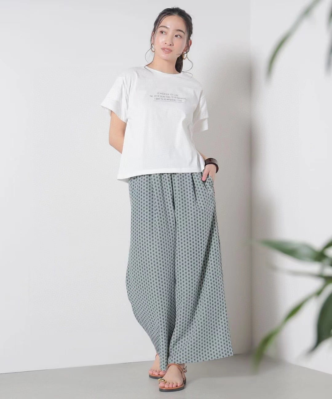Beams logo 摺袖tee