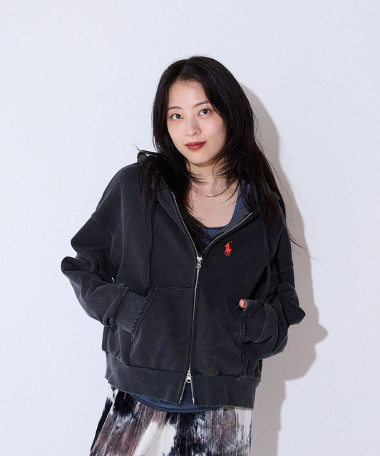 Polo zip hoodies jacket