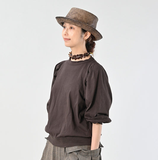 45R 8分袖泡泡tee