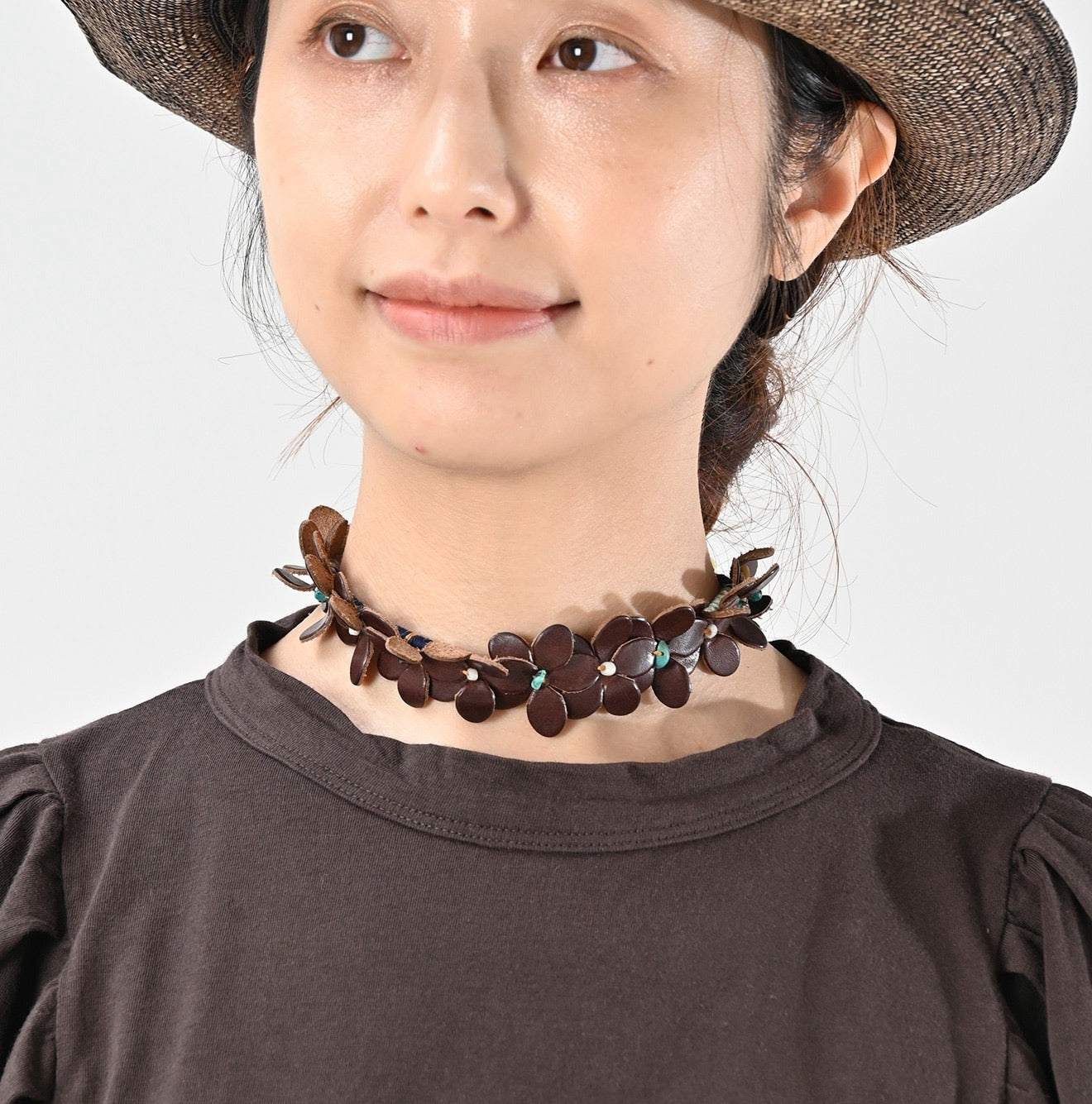 45R 8分袖泡泡tee