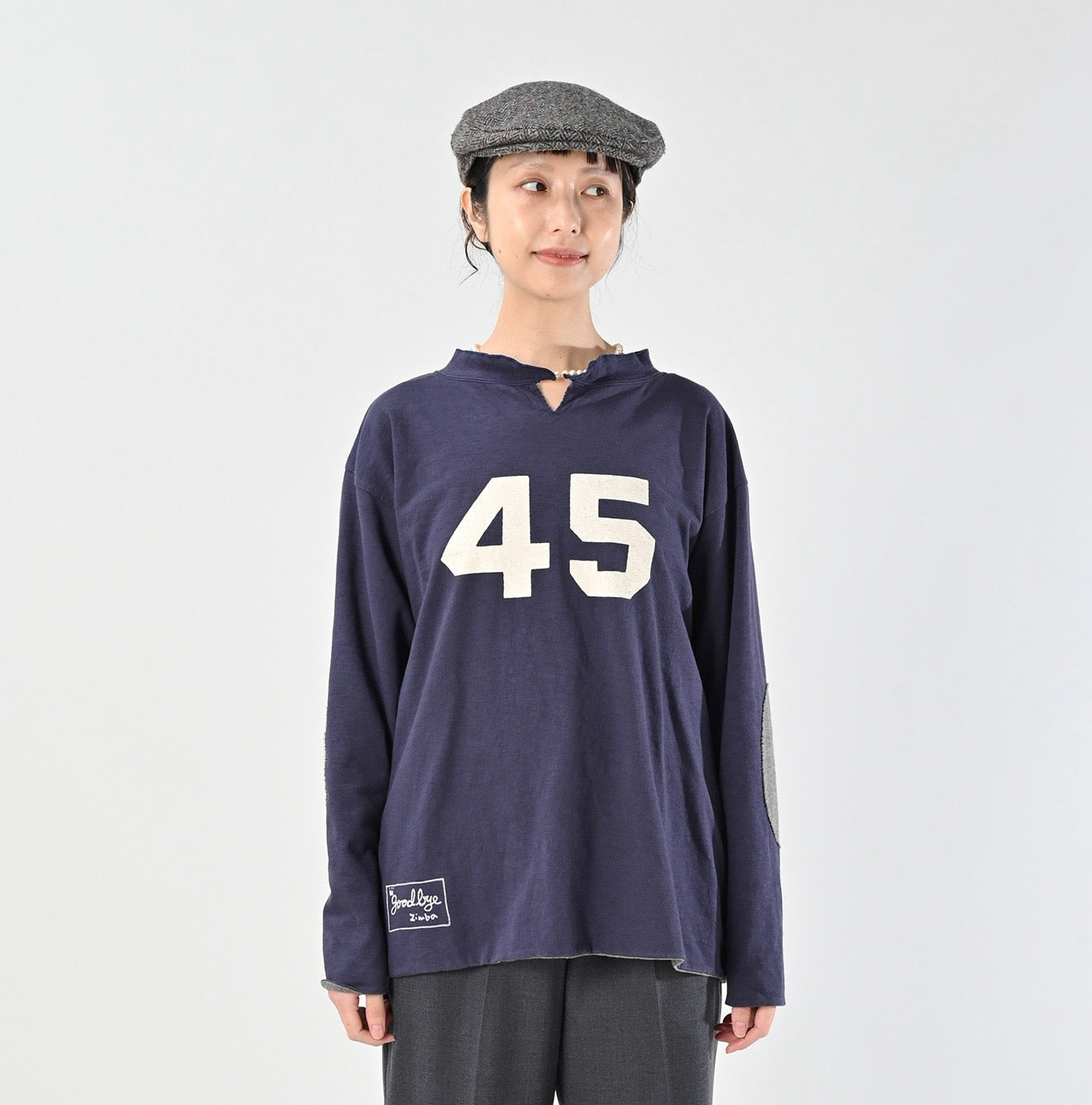 45R長袖接拼Tee