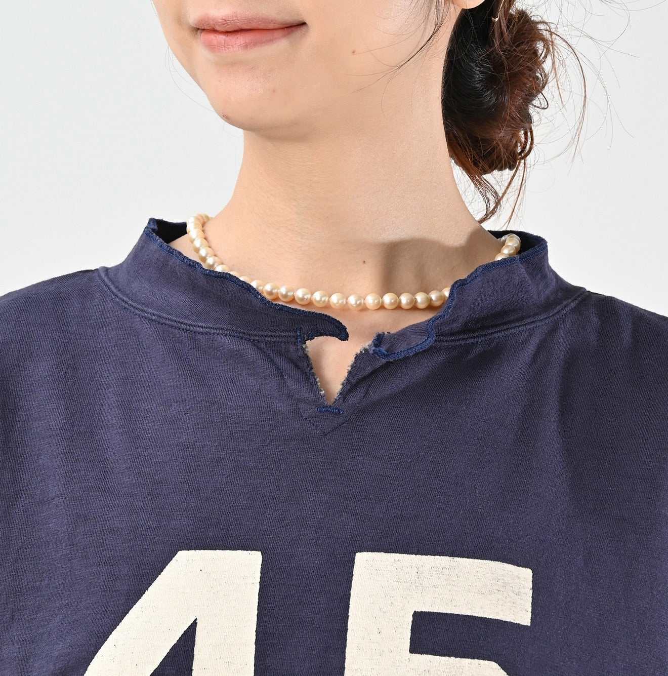 45R長袖接拼Tee