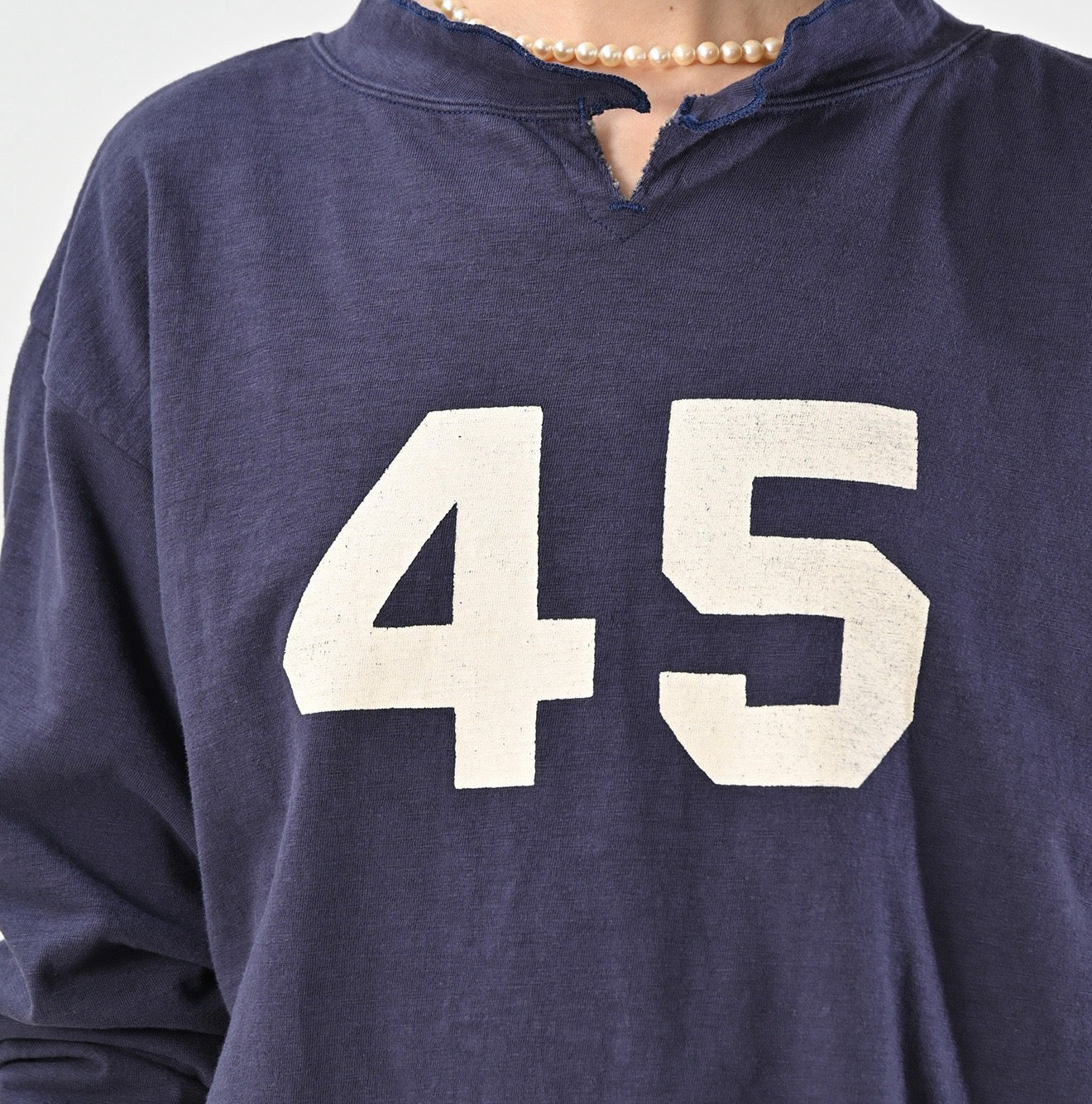 45R長袖接拼Tee