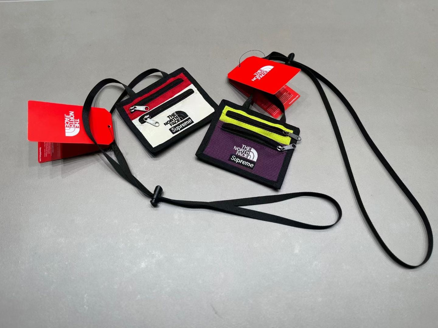 TNF x supreme 撞色帆布袋