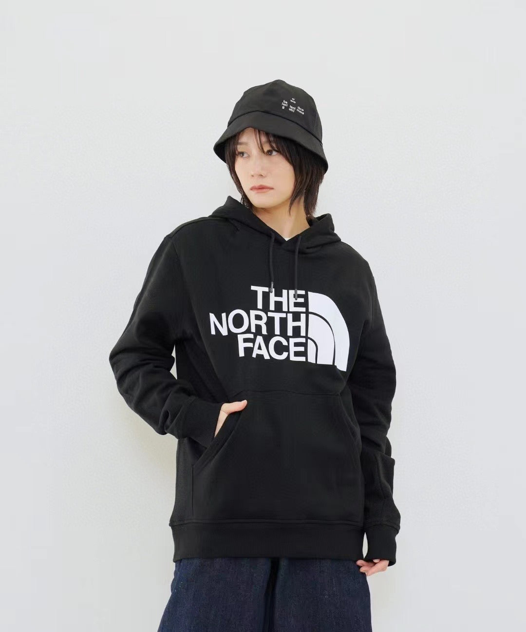 The north face印花hoodies