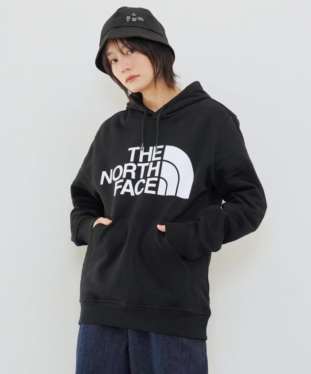 The north face印花hoodies