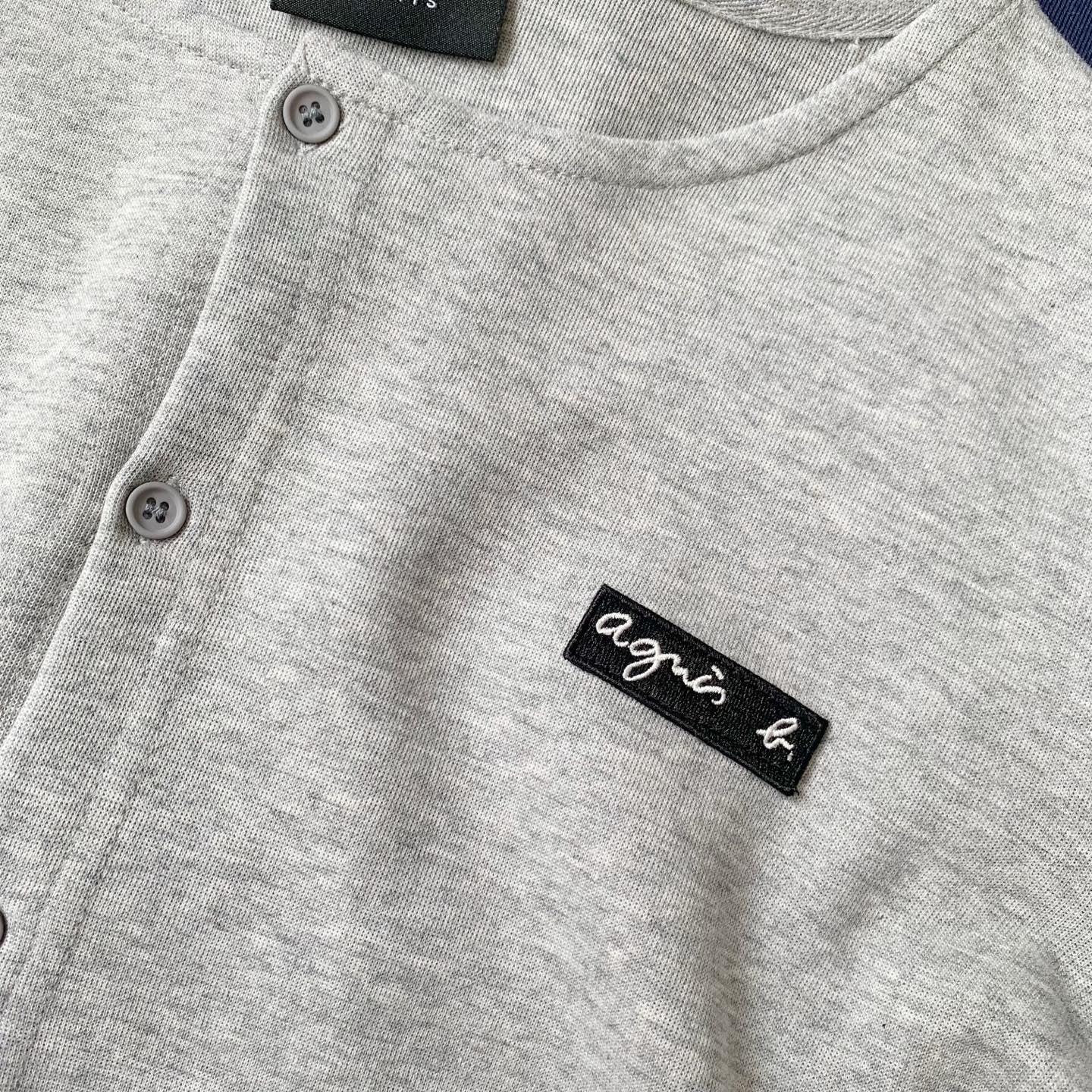 Agnes b 撞色cardigan