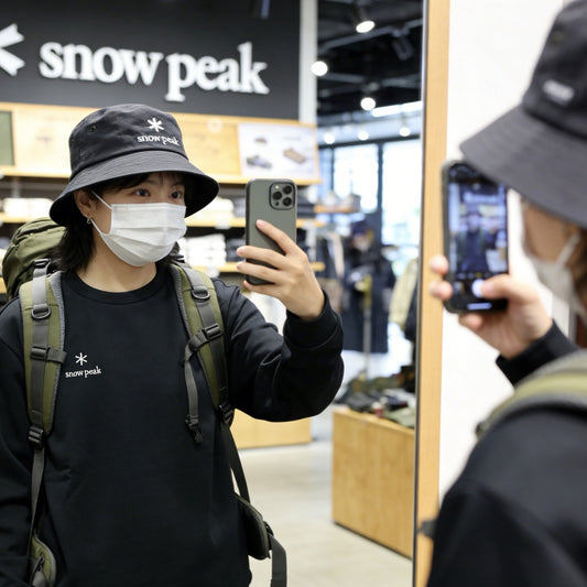 Snow peak 搖粒絨logo衛衣