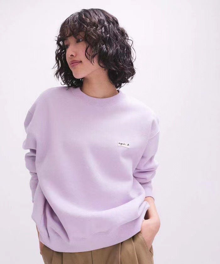 Agnes b 刺繡圓領衛衣
