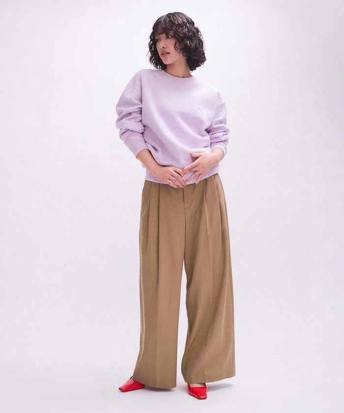 Agnes b 刺繡圓領衛衣